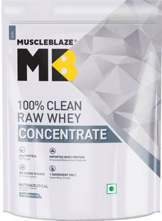 MUSCLEBLAZE 100% Clean Raw Concentrate, Light & Clean, Easy to Digest Whey Protein