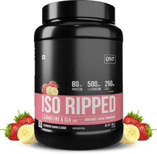 QNT ISO Ripped, 1kg, Whey Isolate Protein for Weight Loss & Lean Muscle Growth Whey Protein