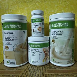 Herbalife Nutrition WEIGHT LOSS F 1 VANILLA SHAKE SHAKEMATE PROTEIN POWDER200GM AFRESH CINNAMON Nutrition Bars