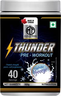 Muscle Trail Thunder Pre Workout Powder For Men & Women Made In Canada|40 Serving Pre Workout
