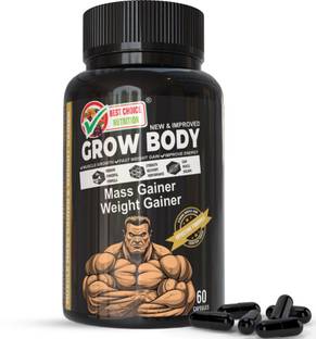 BEST CHOICE NUTRITION Grow Body New formula, The Ultimate I 100% Ayurvedic Weight Gainers/Mass Gainers Weight Gainers/Mass Gainers