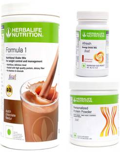 Herbalife Nutrition FORMULA-1 SHAKE CHOCOLATE -500 GM+PROTEIN POWDER -200 GM+AFRESH -CINNAMON-50 Protein Shake