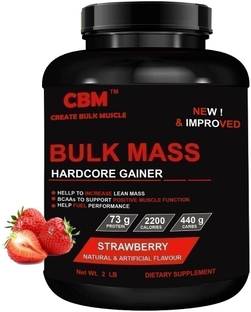 CBM Bulk Mass Strawberry 900GM Protein Supplement Weight Gainers/Mass Gainers