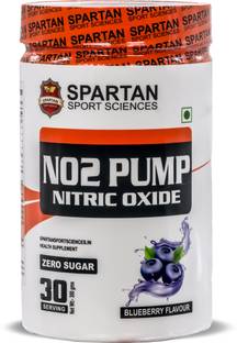 Spartan Sport Sciences NO2 Pump with L-Arginine 3.5g & Beta Alanine 3.5g | Nitric Oxide Booster , Pre Workout