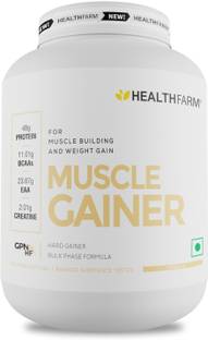 HEALTHFARM Muscle Gainer with High Protein and Carbs | Helps Gain Muscle Mass & Body Weight Weight Gainers/Mass Gainers