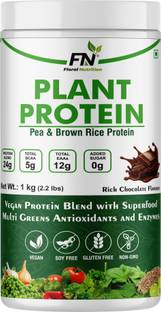 Floral Nutrition Plant Protein Powder Pea & Brow Rice Protein 24G Protein BCAA & Vitamin Plant-Based Protein