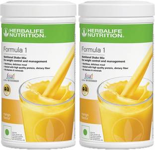 HERBALIFE FORMULA 1 NUTRITIONAL MANGO SHAKE MIX (Pack of 2) Protein Shake