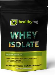 Healthy Tag 100% Whey Protein Isolate Supplement Powder Advanced (OL313) Whey Protein