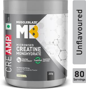 MUSCLEBLAZE Micronised Creatine Monohydrate CreAMP Powder, Trustified Certified Creatine