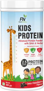 Floral Nutrition Kids Protein Powder with DHA,Vitamin-D for Growth,Immunity, Active and Strong Kid Protein Shake