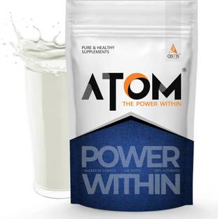 AS-IT-IS Nutrition ATOM PWR Raw Whey Protein with Enzymem 25g Protein, 12g EAA - 1kg Whey Protein