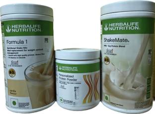 HERBALIFE WEIGHT LOSS COMBO FORMULA 1 VANILLA SHAKE SHAKEMATE PROTEIN POWDER200GM Protein Bars