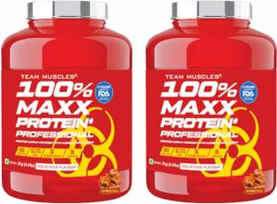 TEAM MUSCLES TM 100% Maxx Protein Professional (2 Kg-Pack Of 2) | Whey Protein | Gold Whey Whey Protein
