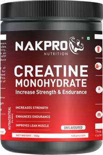 Nakpro Micronized Creatine Monohydrate Jar Trustified Certified, Supports Muscle Growth Creatine