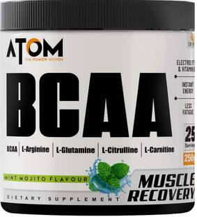 AS-IT-IS Nutrition ATOM BCAA 250g with L-arginine, L-Carnitine, L-Citrulline for Energy Burst BCAA