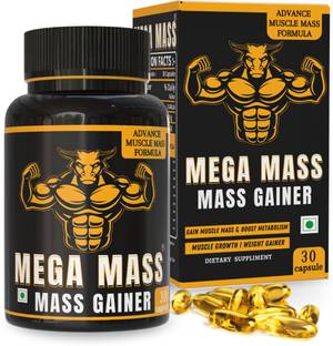 The Gromming guru Mega Mass Advance Mass Gainer for Muscles, weight Gain & Mass Gain | Men & Women Weight Gainers/Mass Gainers