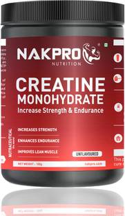 Nakpro Micronized Creatine Monohydrate Jar Trustified Certified, Supports Muscle Growth Creatine