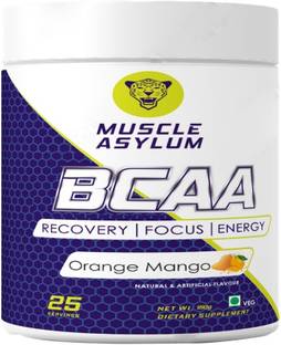 Muscle Asylum BCAA - with BRAIN BOOSTERS -100% Micronized Vegan, Recovery, Memory, Focus BCAA BCAA