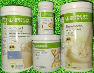 Herbalife Nutrition F1 SHAKE Kulfi + Protein Powder 200 G+ Shake Mate + Afresh - Cinnamon Protein Shake