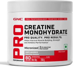 GNC PRO PERFORMANCE CREATINE MONOHYDRATE 250GM (UNFLAVOURED) Creatine