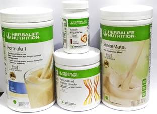 Herbalife Nutrition Formula1 Kulfi 500g Protine Powder 200g Shakemate 500g & Elachi Afresh 50g Protein Blends