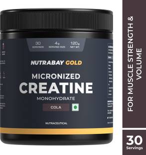 Nutrabay Gold Micronized Creatine Monohydrate, Pre/Post Workout, Flavoured Amino Acid Creatine