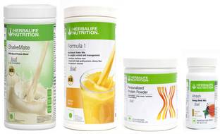 Herbalife Nutrition FORMULA1 MANGO PROTIEN POWDER200GSHAKEMATE 500 GRAM AFRESH TULSI 50 GRAM Plant-Based Protein