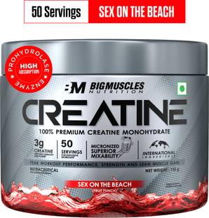 BIGMUSCLES NUTRITION Creatine Monohydrate [50 Servings] | Supports Lean Muscle Building & Recovery Creatine