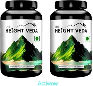 ACTIWOW Height Veda Natural Formula for Taller Stature Boost Pack of 2 Plant-Based Protein