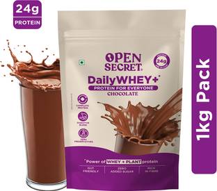 OPEN SECRET 1 kg India's 1st Whey+ Protein Powder - Complete Protein with Whey and Plant Protein Blends
