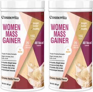 Cosmovita Women Weight Gainer Protein Powder for Muscle & Mass Gain, Body Toning & Growth Weight Gainers/Mass Gainers