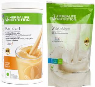 HERBALIFE Weight Loss Single Pack Formula 1 + SHAKEMATE Plant-Based Protein