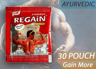 Eazybits RE GAIN ayurvedic (30 pouchs) powder For Muscle Gain Weight Gainers/Mass Gainers