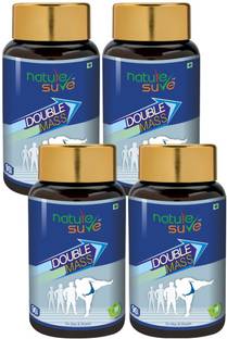 Nature Sure Double Mass Tablets for Men and Women – 4 Packs (90 Tablets Each) Weight Gainers/Mass Gainers