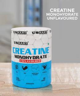 US KART Creatine Monohydrate 250gm with 83 Serving Increase Muscle ATP Energy & Power Creatine