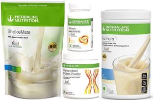 Herbalife Nutrition F1 Kulfi Shake + Afresh Cinnamon + Protein Powder 200gm + Shakemate Protein Blends