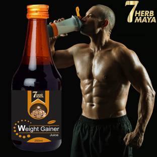 7Herbmaya Weight Gain Juice/Ayurvedic Muscle Building Syrup/Mass Gainer Juice/Weight Gain Weight Gainers/Mass Gainers