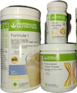 HERBALIFE Formula 1 Kulfi + Protein Powder 200 G + Afresh - Ginger Protein Shake