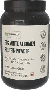 SHARRETS NUTRITIONS Egg White Albumen Protein Powder 1kg Vanilla Flavor with Essential Amino Acids Egg Protein