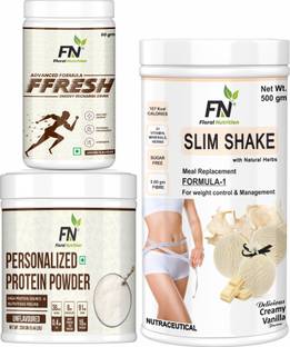 Floral Nutrition Weight Loss Combo Formula 1, FFresh Lemon & 200gm Personalized Protein Powder Protein Shake