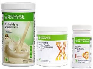 Herbalife Nutrition shakemate 500g + protein powder 200g + afresh cinnamon 50 g Plant-Based Protein