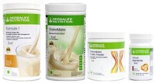 HERBALIFE formula 1 banana cremel+shake mate+protein powder+elaichi Plant-Based Protein Plant-Based Protein