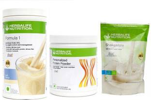 Herbalife Nutrition Weight Loss Combo Pack Formula 1 KULFI 500G + PPP200G + SHAKEMATE 500G Protein Shake