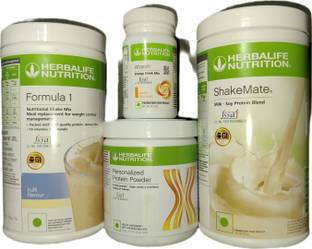 Herbalife Nutrition Formula 1 Kulfi + Protein Powder 200 G+ Shake Mate + Afresh - Peach Protein Shake