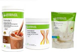 Herbalife Nutrition Weight Loss Combo Pack Formula 1 CHOCOLATE 500G + PPP200G + SHAKEMATE 500G Protein Shake