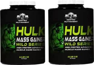 IGNITED NUTRIMENT Hulk Mass Gainer For Advance Muscles Mass Gain With Calories Weight Gainers/Mass Gainers
