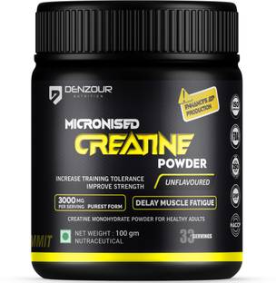 DENZOUR NUTRITION by Pure Micronised Creatine Monohydrate Powder | Lab Tested | Enhance Muscle Strength Creatine