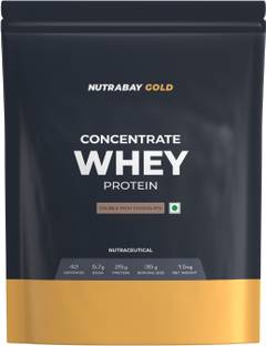 Nutrabay Gold 100% Whey Protein Concentrate with Digestive Enzymes & Vitamin Minerals Whey Protein