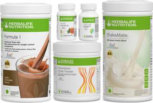 Herbalife Nutrition Formula 1 Shake Afresh Energy Drink Protein 200 g Shakemate Cell u loss Tablets Protein Shake