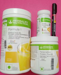 HERBALIFE Formula 1 Mango + Protein Powder 200 G+ Afresh Energy - Elaichi Protein Shake